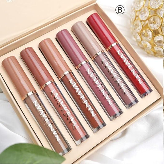 Feel High Metallic  Lipstick Set of 6 (Shade A)